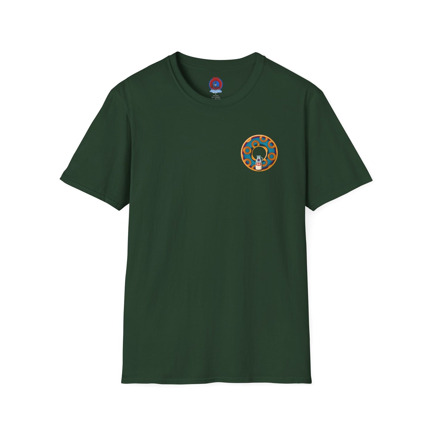 Classic Donut Tee - Unisex Soft-Style - "Wooked Cream - YEMSG Donut " -purple/red rustic paradox donut - variant 4
