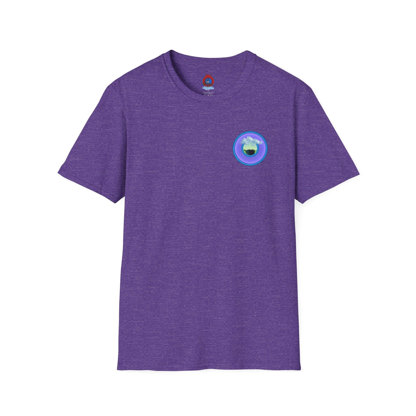 Classic Donut Tee - Unisex Soft-Style - "Got Rhombus?" - series 1.0  - variant 4 - purple/blue donut