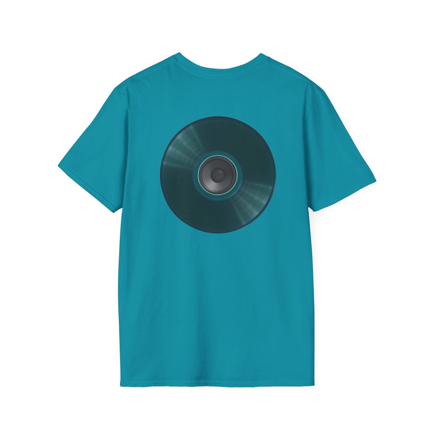 Classic Donut Tee - Unisex Soft-Style - "The Plain Record Donut" - series 1.0 - dark teal green