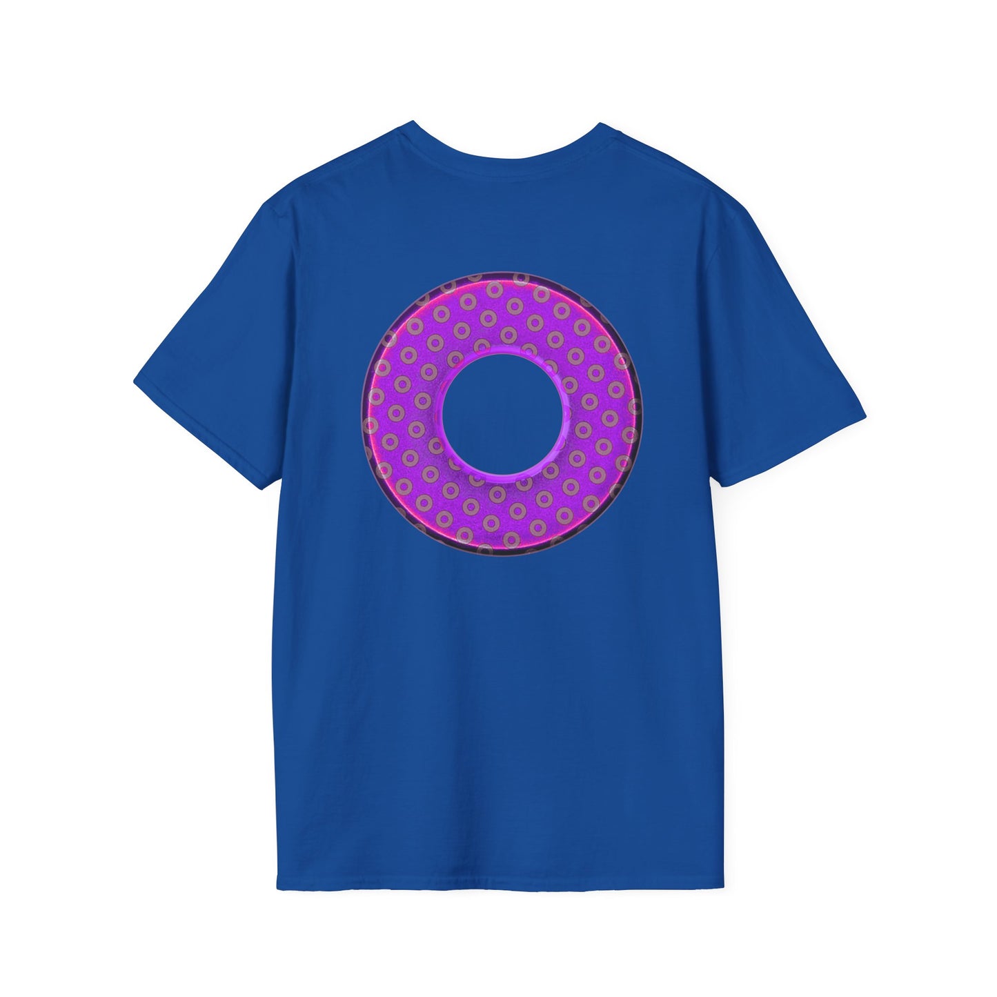 Plain Donuts/Unisex Soft-Style - "Plain Electric Paradoxical Donuts" - purple/mauve donuts