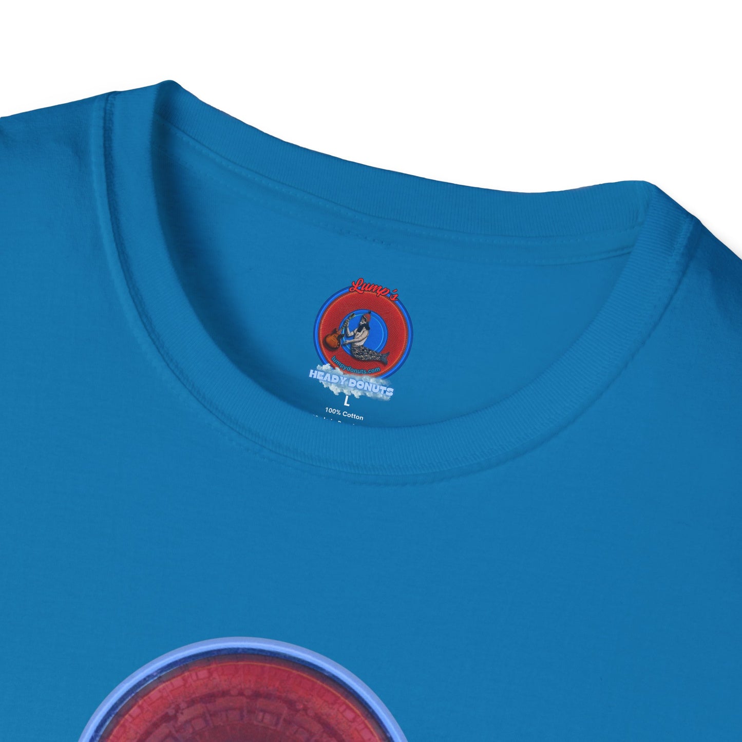 Classic Donut Tee - Unisex Soft-Style - "Homer's Pefect Donut" - series 1.0  - variant 3 - light blue edging