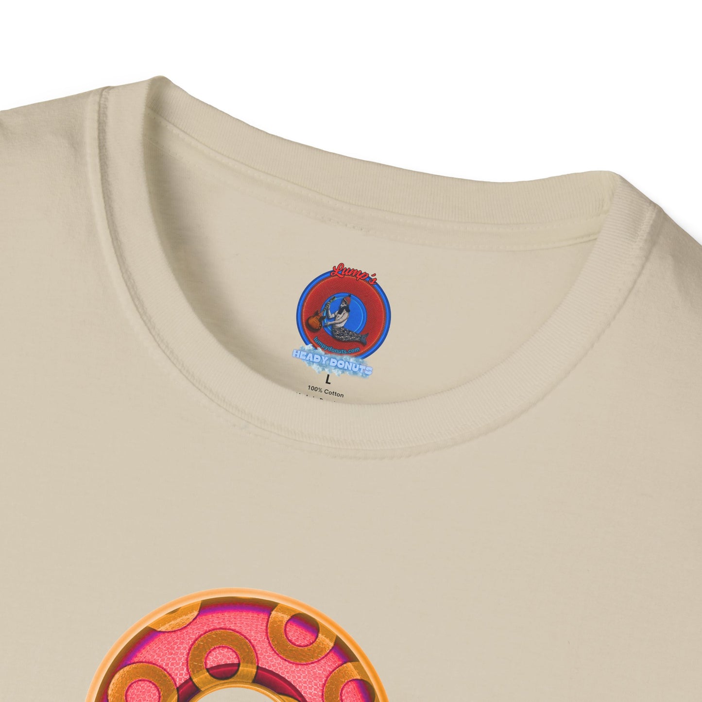 Plain Donuts/Unisex Soft-Style - "Plain Rustic Paradoxical Donuts" - rose/gold donuts