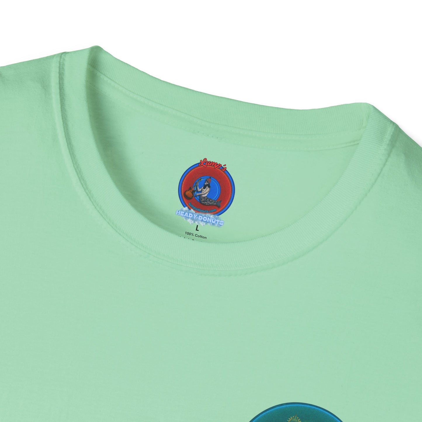 Classic Donut Tee - Unisex Soft-Style - "Masonic Donut of Rites" - series 1.0  - dark teal donut