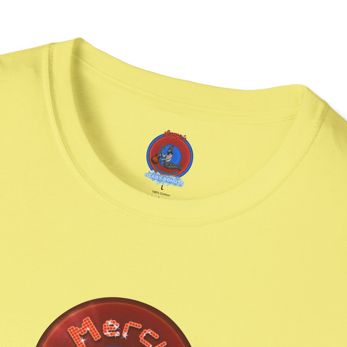 Classic Donut Tee - Unisex Soft-Style - "Donuts of the Gods" - series 1.0 - variant 5 - red donut