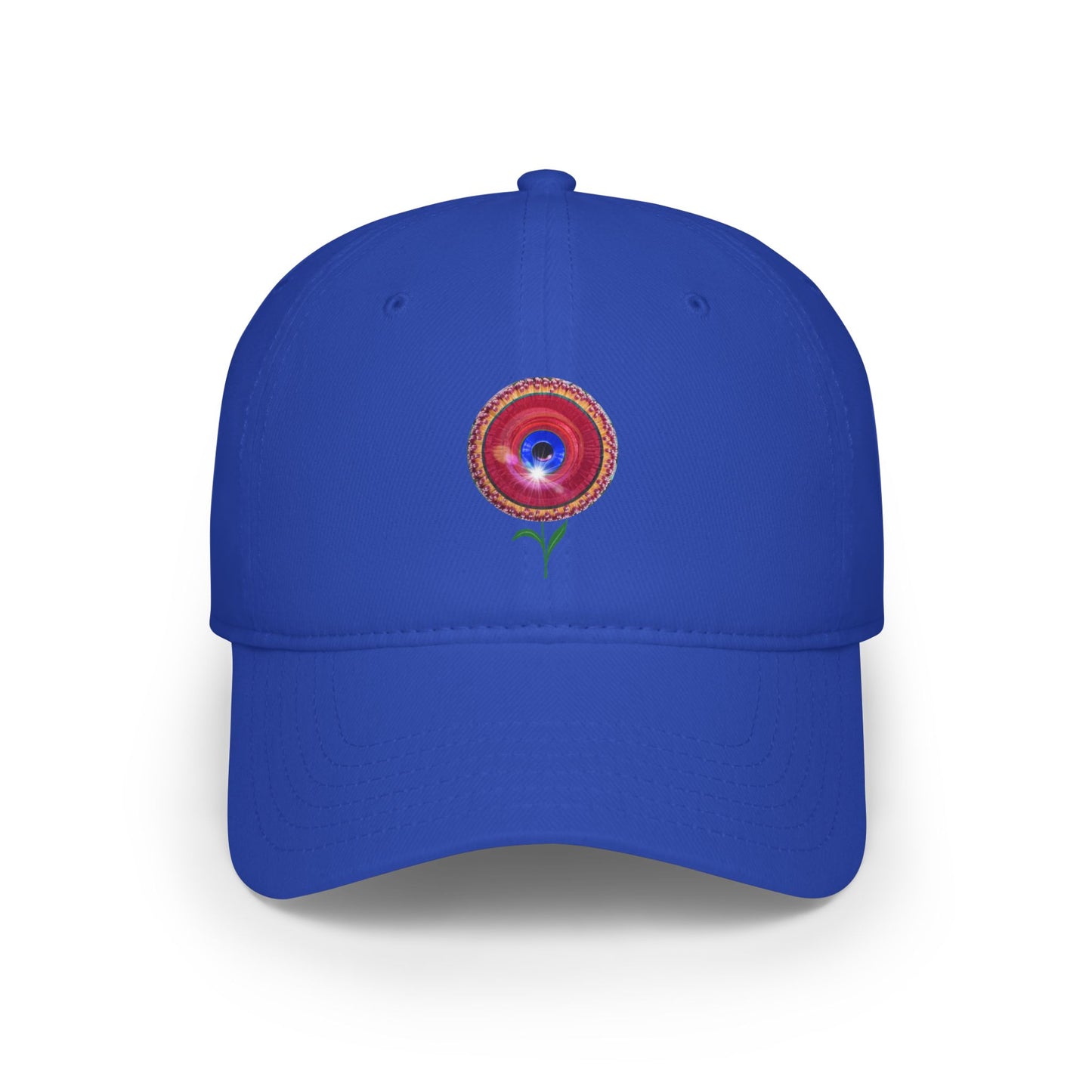Lumpy Donut Baseball Cap - "Smell the Donuts Outside Cap" - variant 1 - flour donut w/