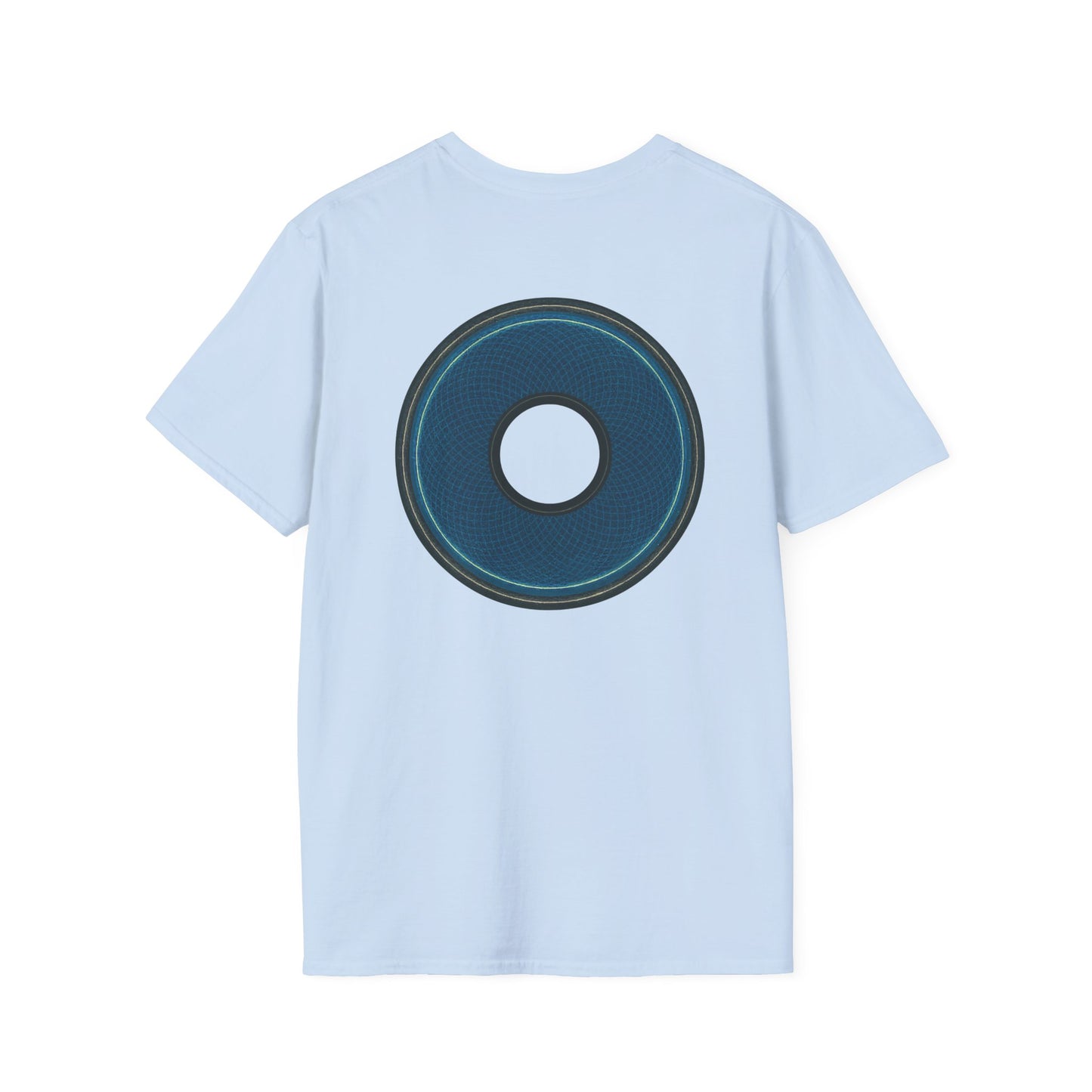Classic Donut Tee - Unisex Soft-Style - "Symmetry Donut" - series 1.0 - blue/black donut