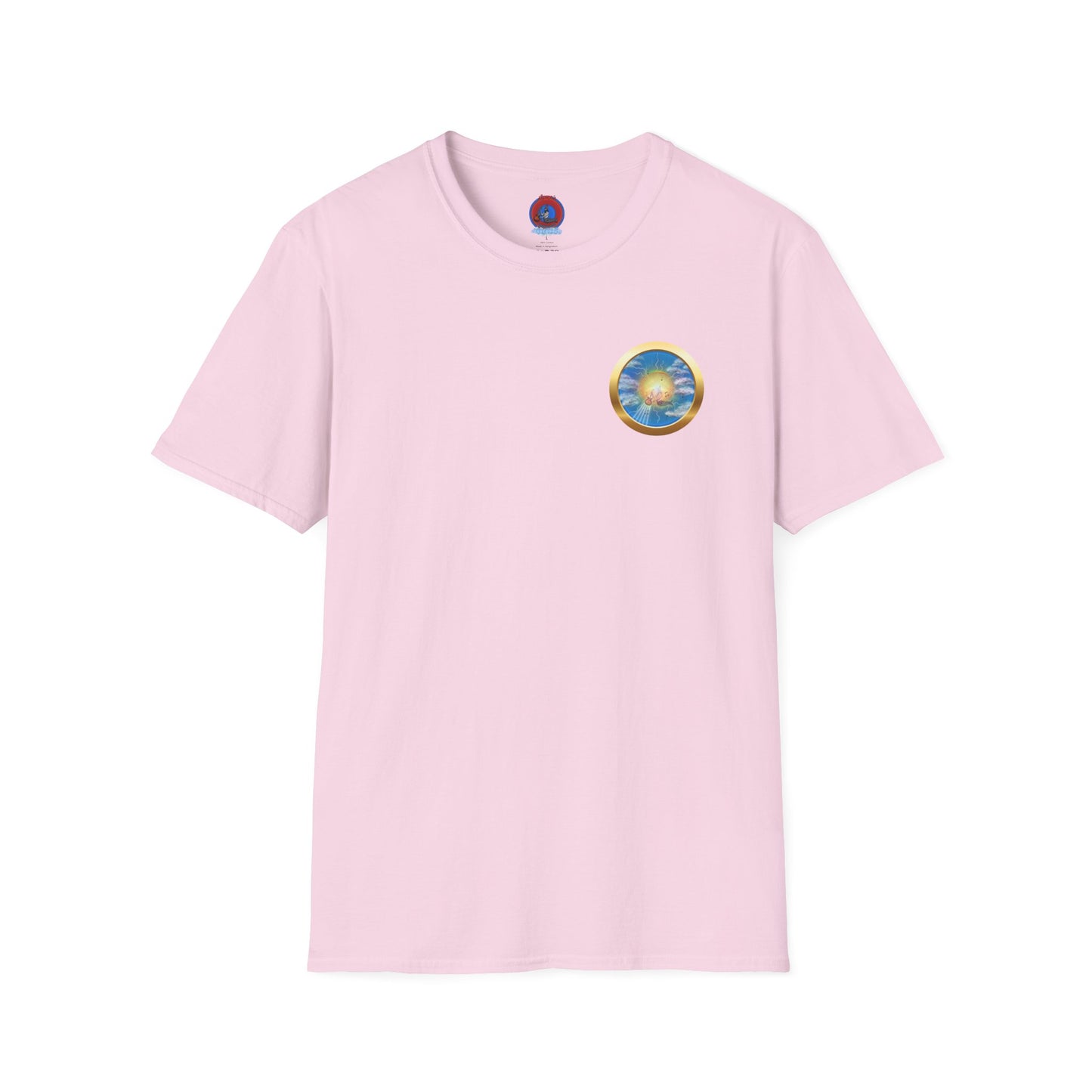Classic Donut Tee - Unisex Soft-Style - "The Divided Donut" - variant 1 - blue/blue donut [*50% to The Divided Sky Foundation]