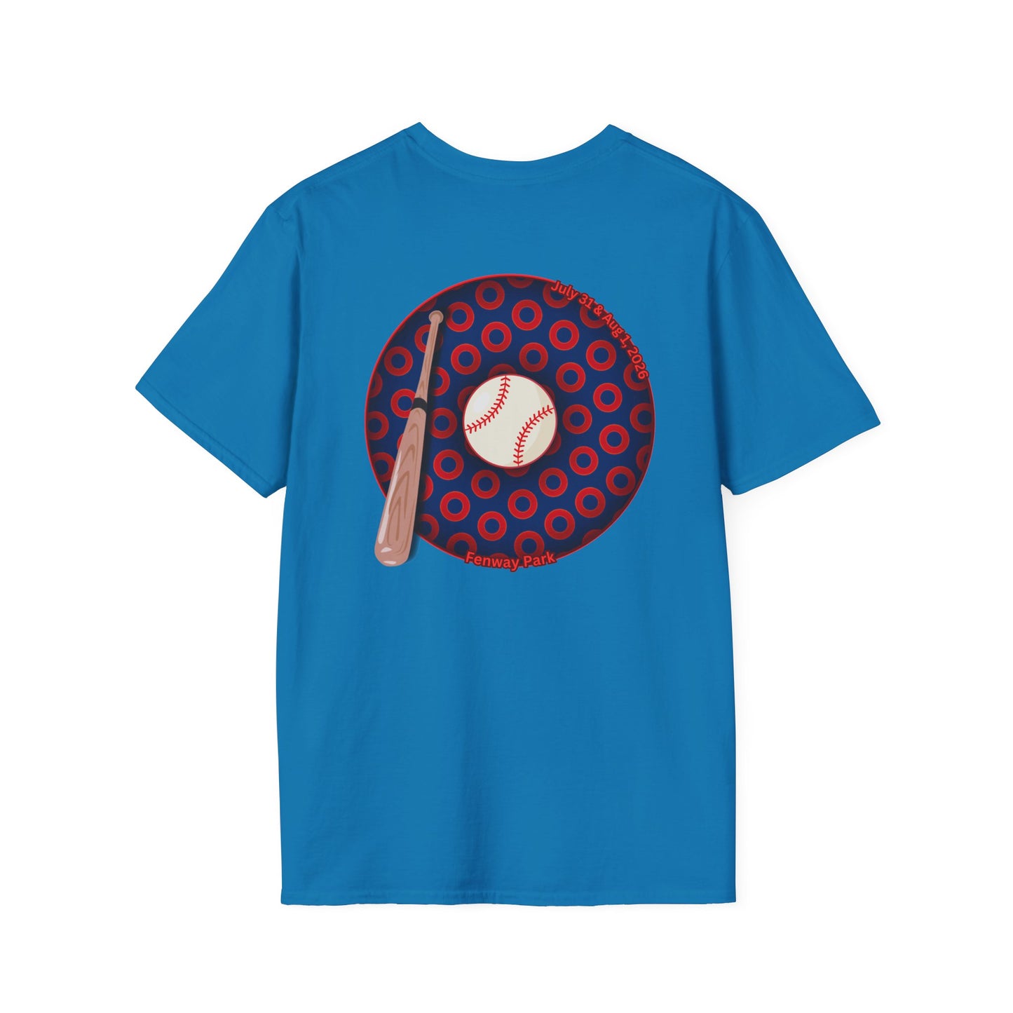 Classic Donut Tee - Unisex Soft-Style - "Phenway Ballpark Donuts" - vivid paradox donut - variant 1