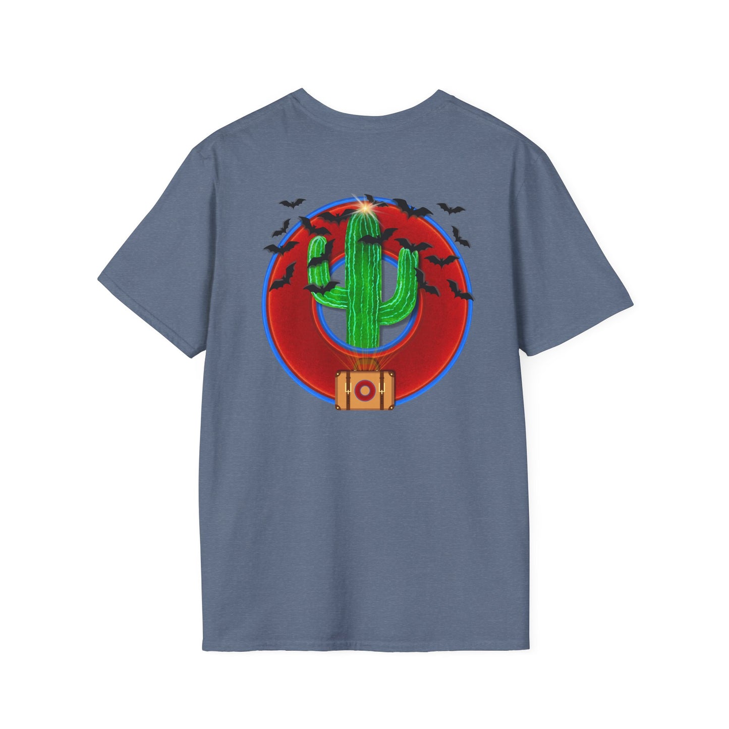 Classic Donut Tee - Unisex Soft-Style - "Raoul Duke's Sinfully Delicious Donut" - vivid red donut