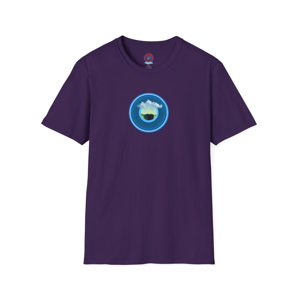 Classic Donut Tee - Unisex Soft-Style - "Got Rhombus?" - series 1.0  - variant 1 - blue/blue donut