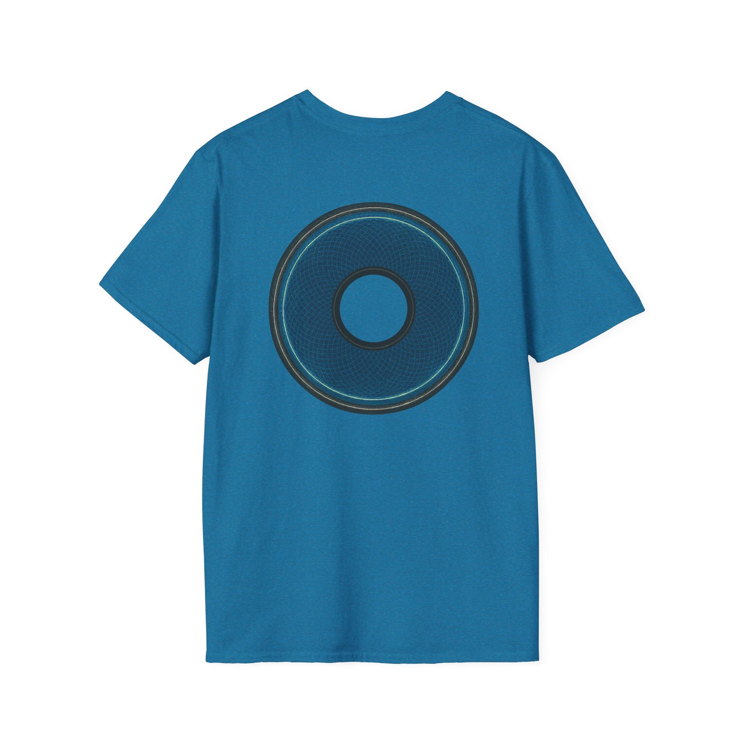 Classic Donut Tee - Unisex Soft-Style - "Symmetry Donut" - series 1.0 - blue/black donut