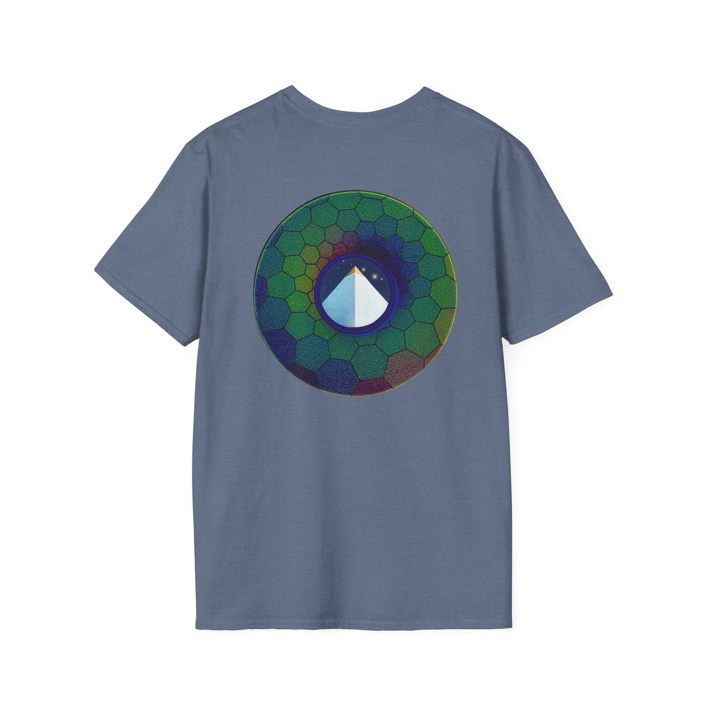 Classic Donut Tee - Unisex Soft-Style - "Limestone Donuts so Large" - variant 7 - green hexadonut