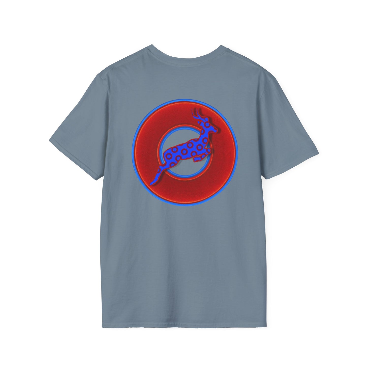 Classic Donut Tee - Unisex Soft-Style - "Out of Control Donut" - vivid red donut - variant 1