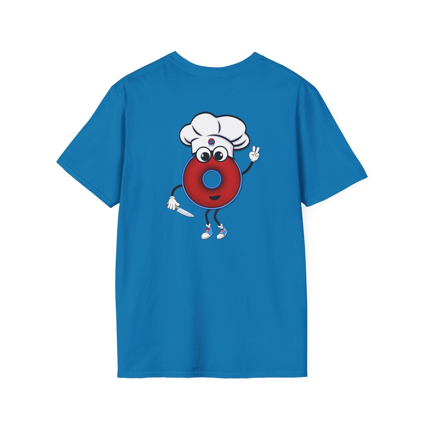 Classic Donut Tee - Unisex Soft-Style - "My Phriend the Donut" - plump vivid red donut