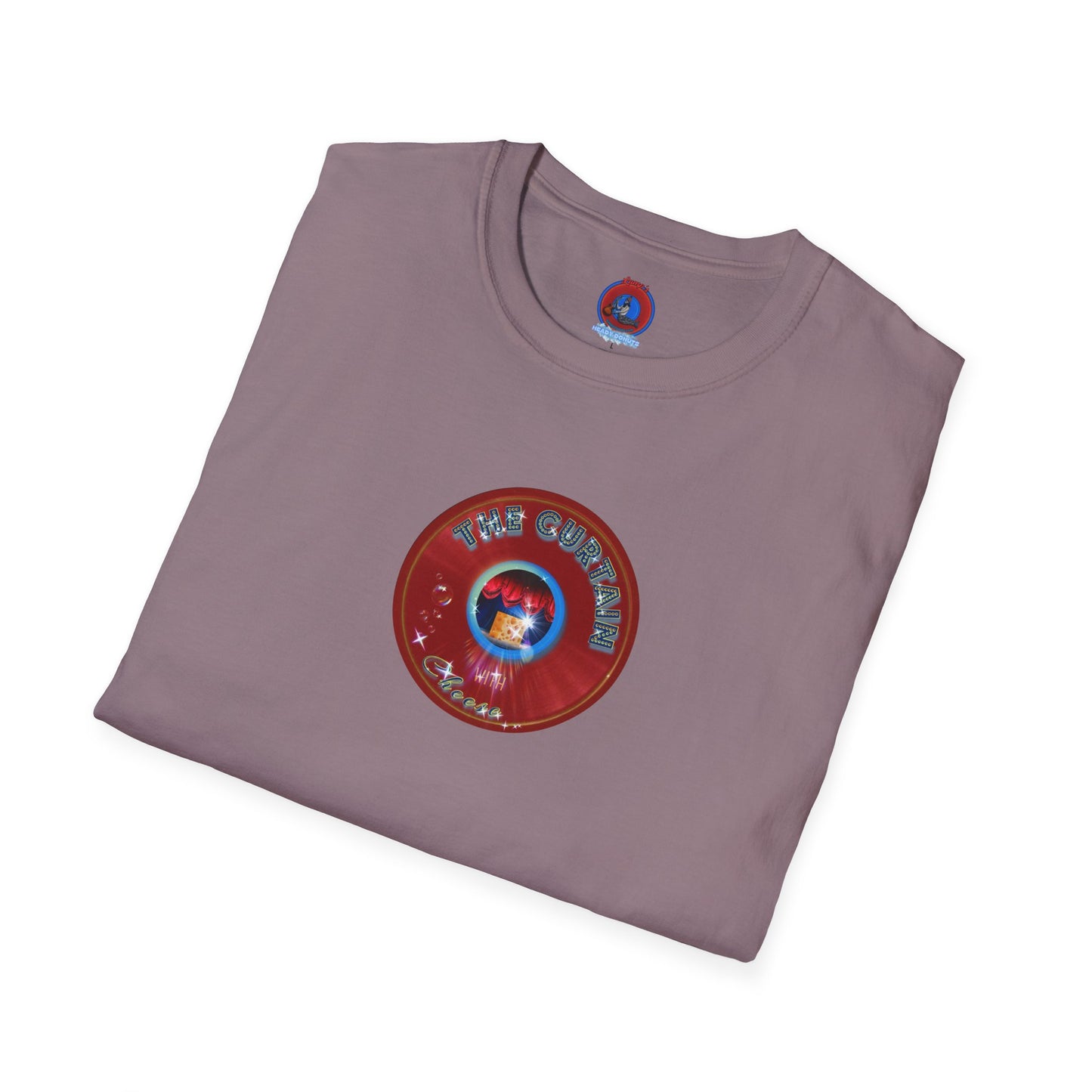 Classic Donut Tee - Unisex Soft-Style - "The Donut With" - series 1.0  - variant 2 - red donut