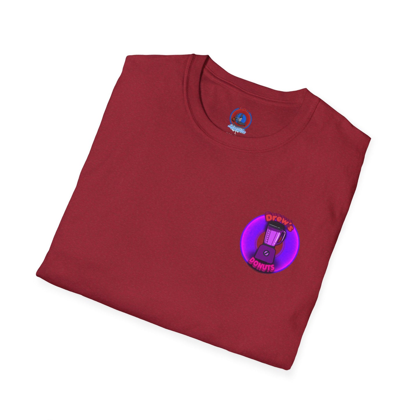 Classic Donut Tee - Unisex Soft-Style - "Drew's Donuts" - series 1.0 - purple donut