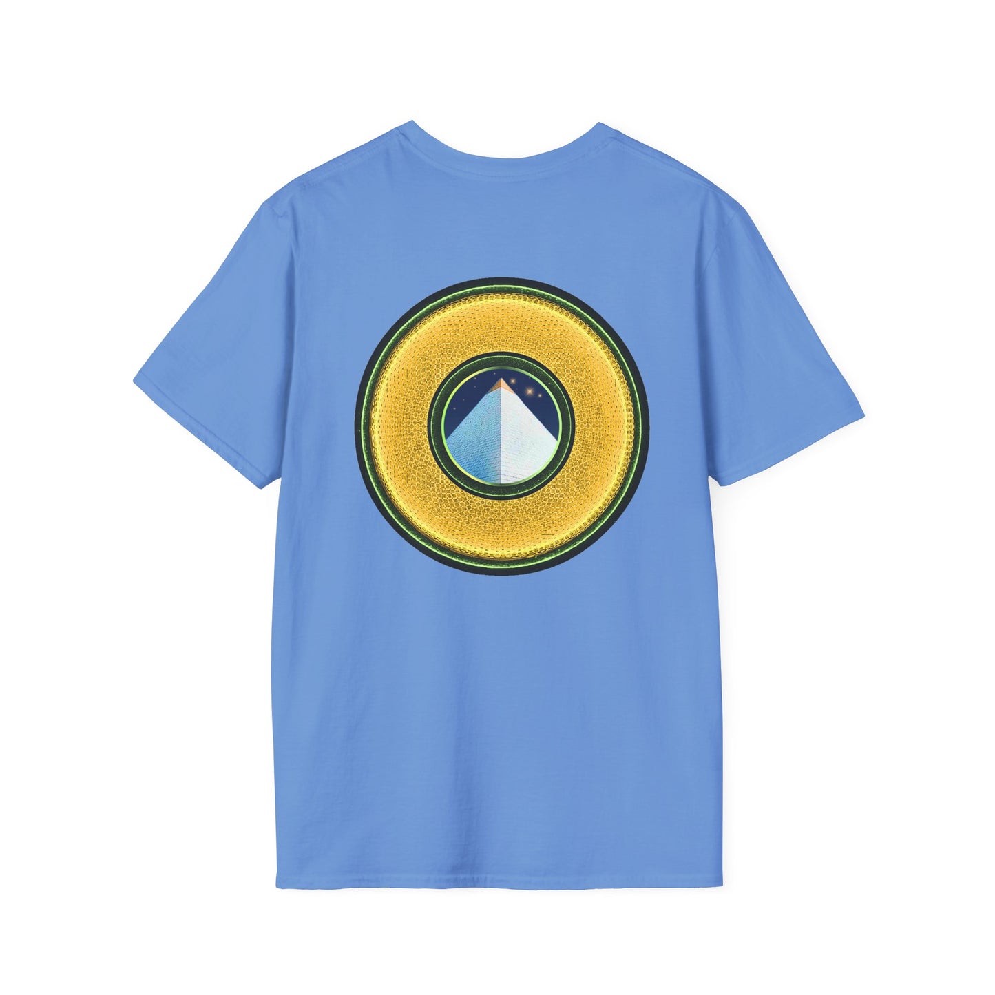 Classic Donut Tee - Unisex Soft-Style - "Limestone Donuts so Large" - variant 3 - golden donut