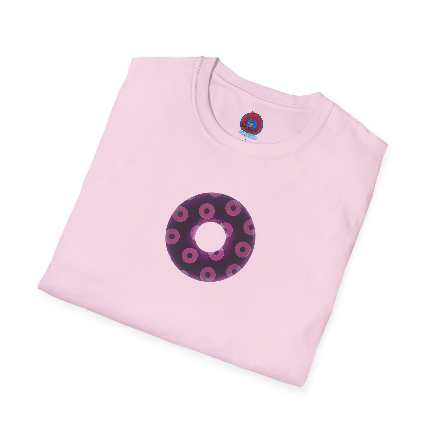 Plain Donuts/Unisex Soft-Style - "Plain Blimpy Paradoxical Donuts" - light magenta/red violet donuts