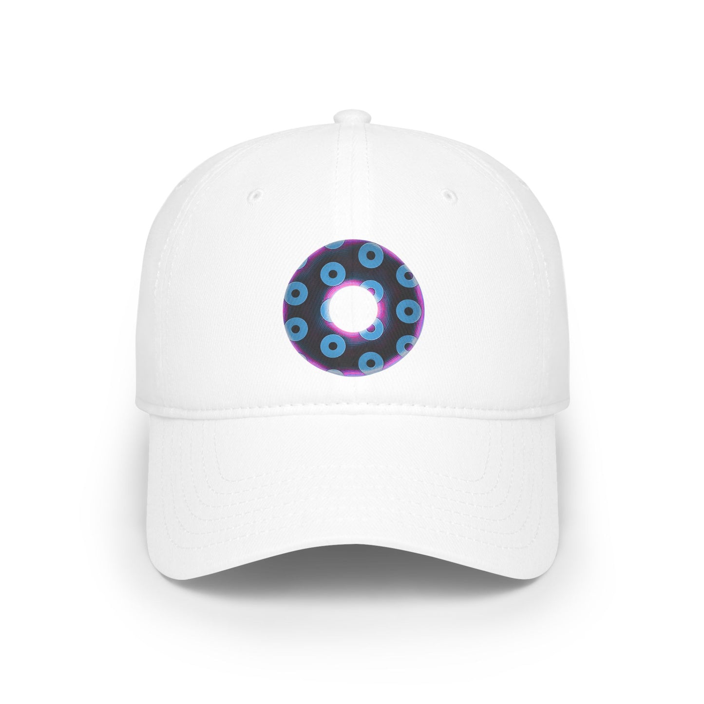 Lumpy Donut Baseball Cap - "Plain [Mary] Jane" - paradoxical dark purple/light blue blimpy donut w/