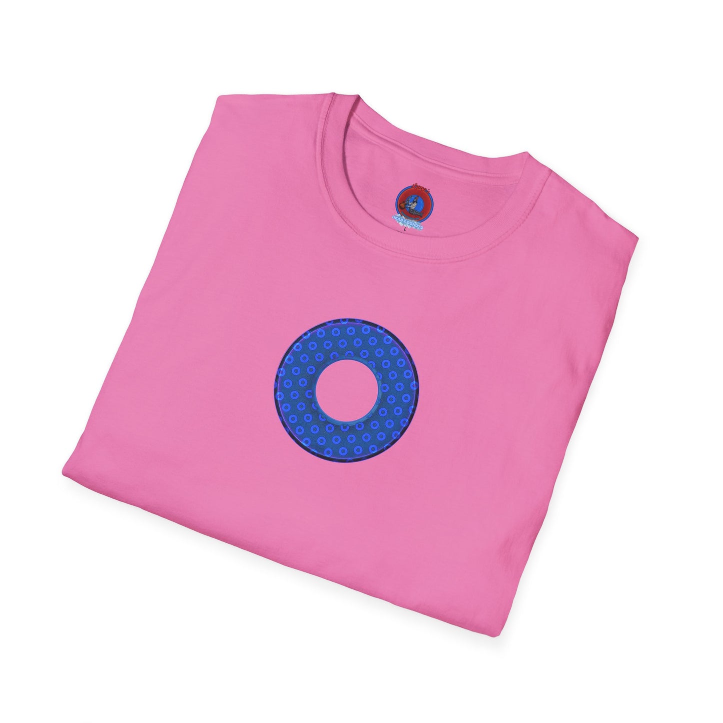 Plain Donuts/Unisex Soft-Style - "Plain Electric Paradoxical Donuts" - royal blue/dark blue donuts