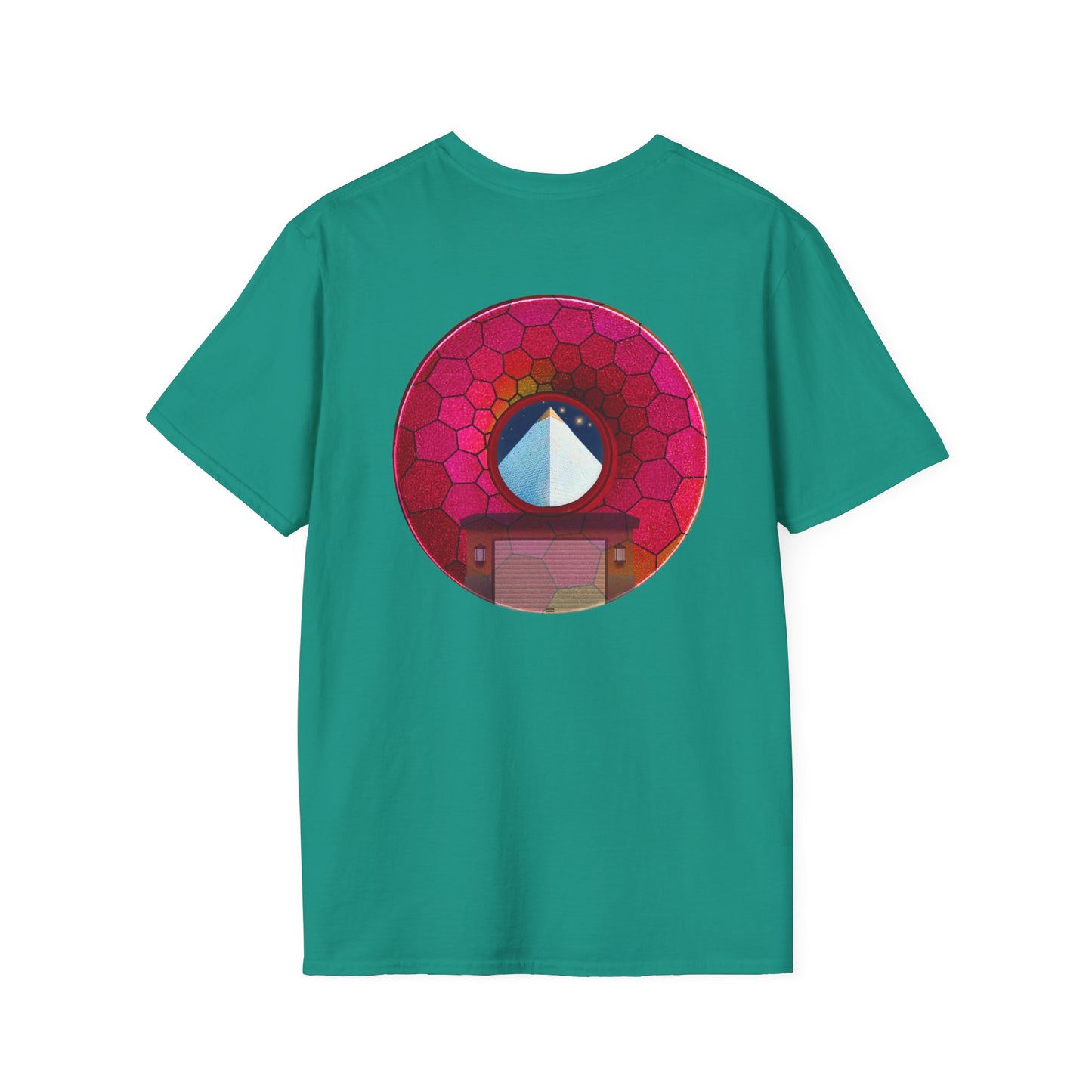 Classic Donut Tee - Unisex Soft-Style - "Limestone Donuts so Large" - variant 6 - green hexadonut