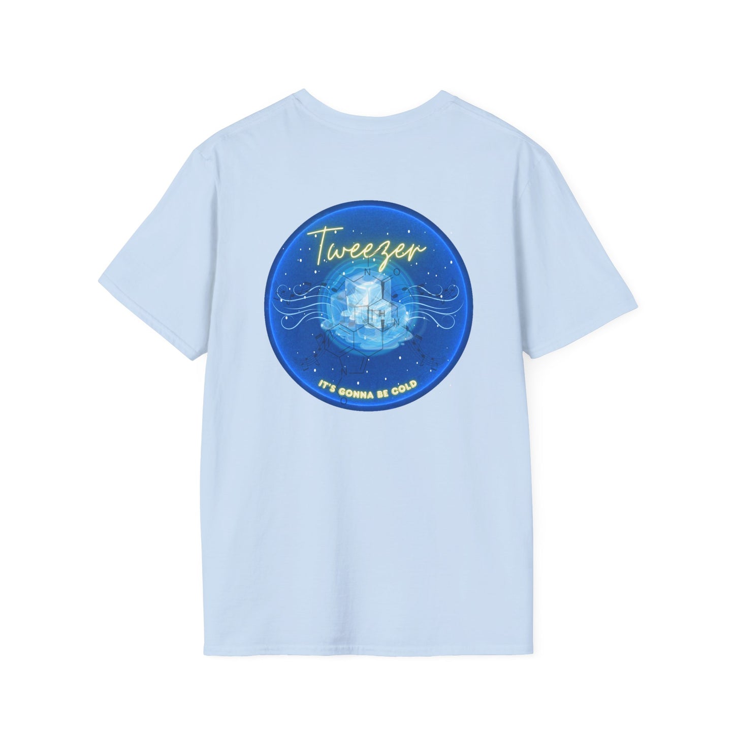Classic Donut Tee - Unisex Soft-Style - "The Donut Reprise" - ice cold blue donut