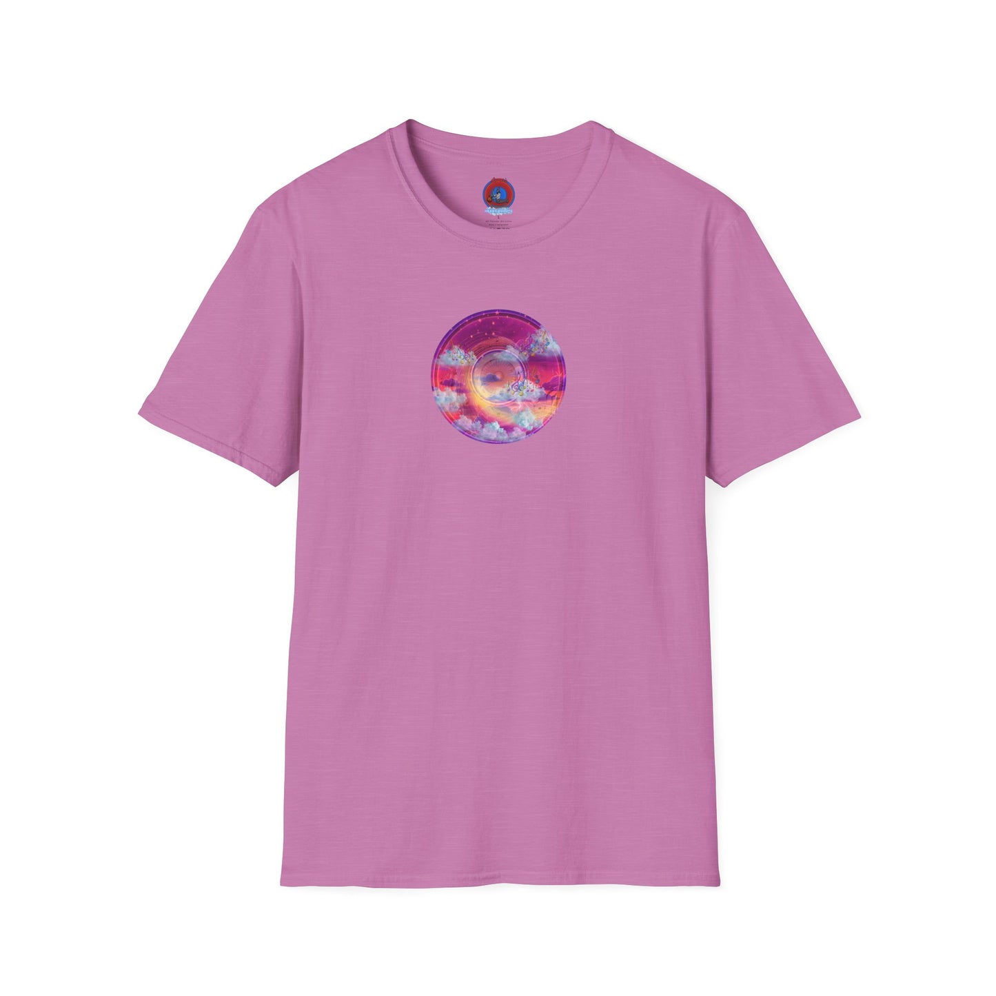 Classic Donut Tee - Unisex Soft-Style - "Pillow Donuts of Cotton" - vivid magenta pic donut
