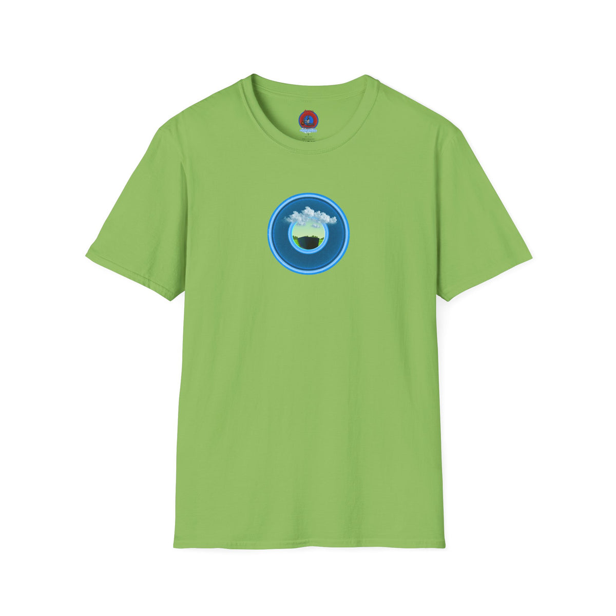 Classic Donut Tee - Unisex Soft-Style - "Got Rhombus?" - series 1.0  - variant 1 - blue/blue donut