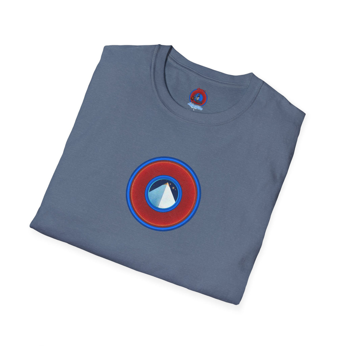 Classic Donut Tee - Unisex Soft-Style - "Limestone Donuts so Large" - variant 1 - red rustic donut