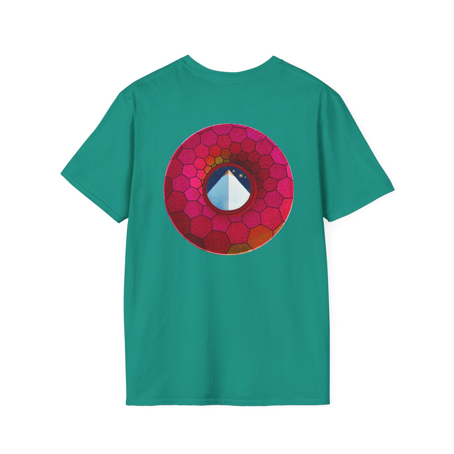Classic Donut Tee - Unisex Soft-Style - "Limestone Donuts so Large" - variant 5 - green hexadonut