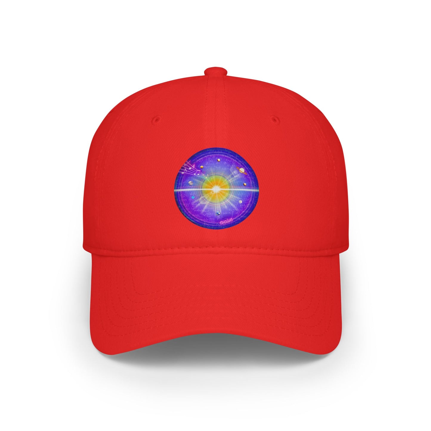 Lumpy Donut Baseball Cap - "The Quite Profound Donut Cap" - vivid purple solar donut w/