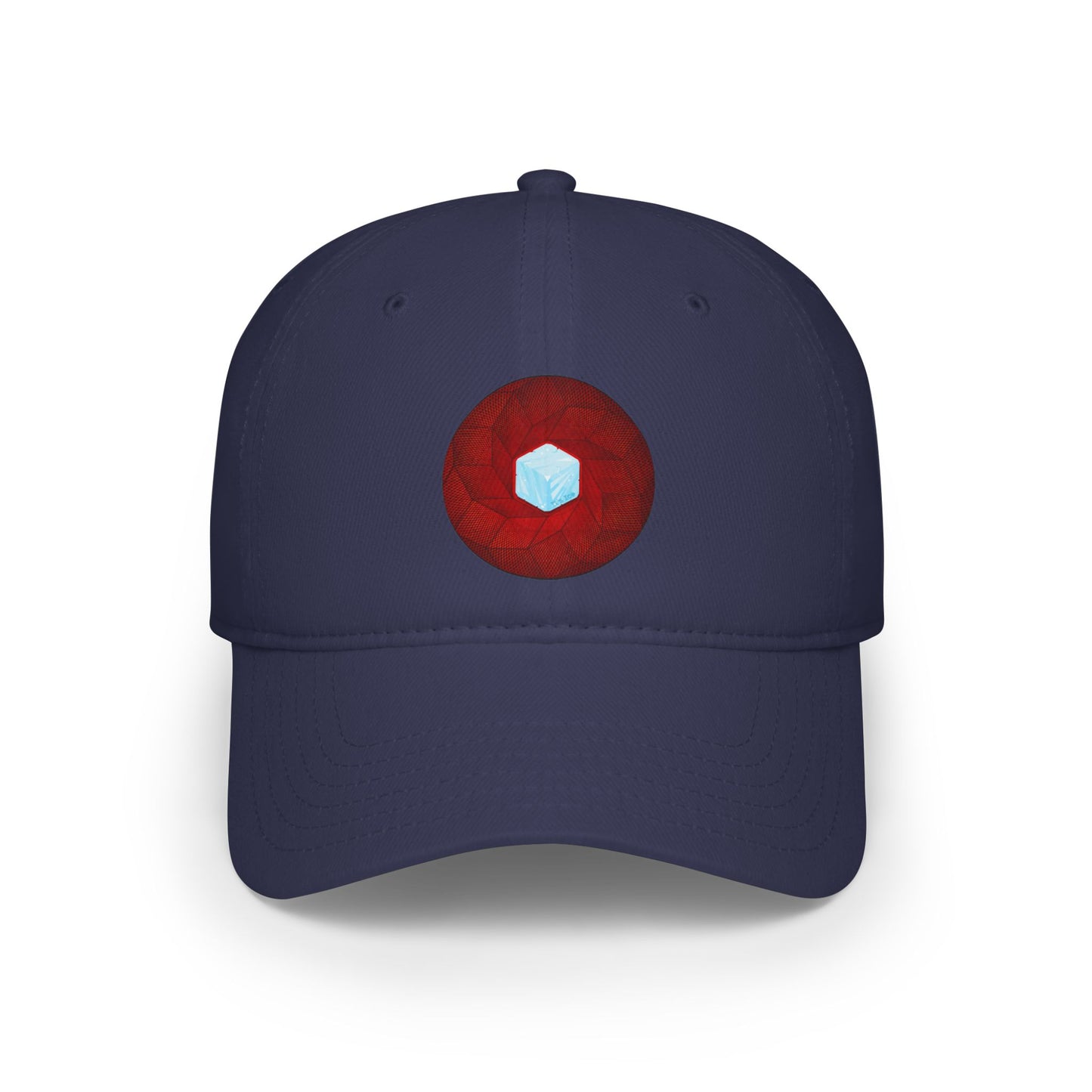 Lumpy Donut Baseball Cap - "It's Ice... Cube's Donut Cap" - variant 1 - red cube donut w/
