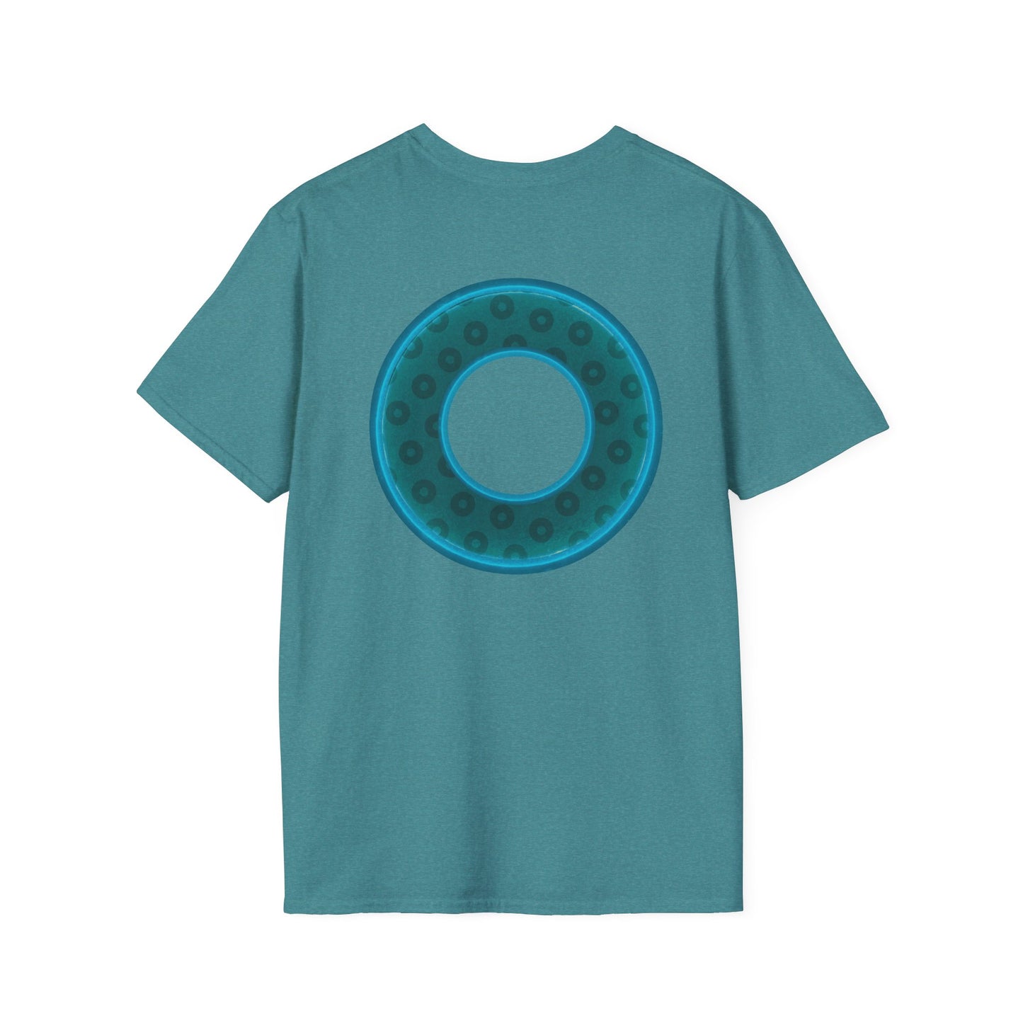 Plain Donuts/Unisex Soft-Style - "Plain Wide Mouthed Paradoxical Donuts" - dark teal/dark teal donuts