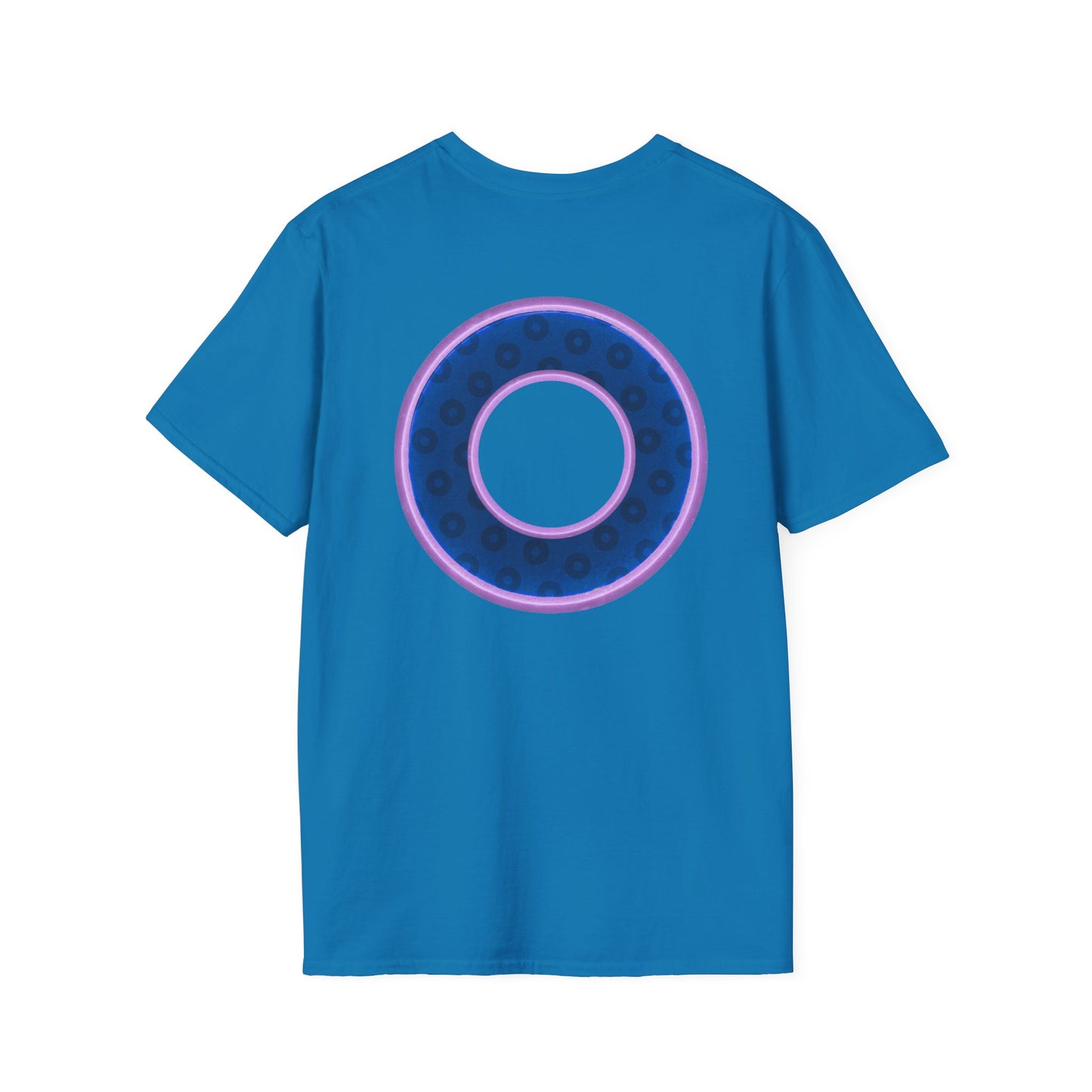 Plain Donuts/Unisex Soft-Style - "Plain Wide Mouthed Paradoxical Donuts" - dark blue/light purple donuts