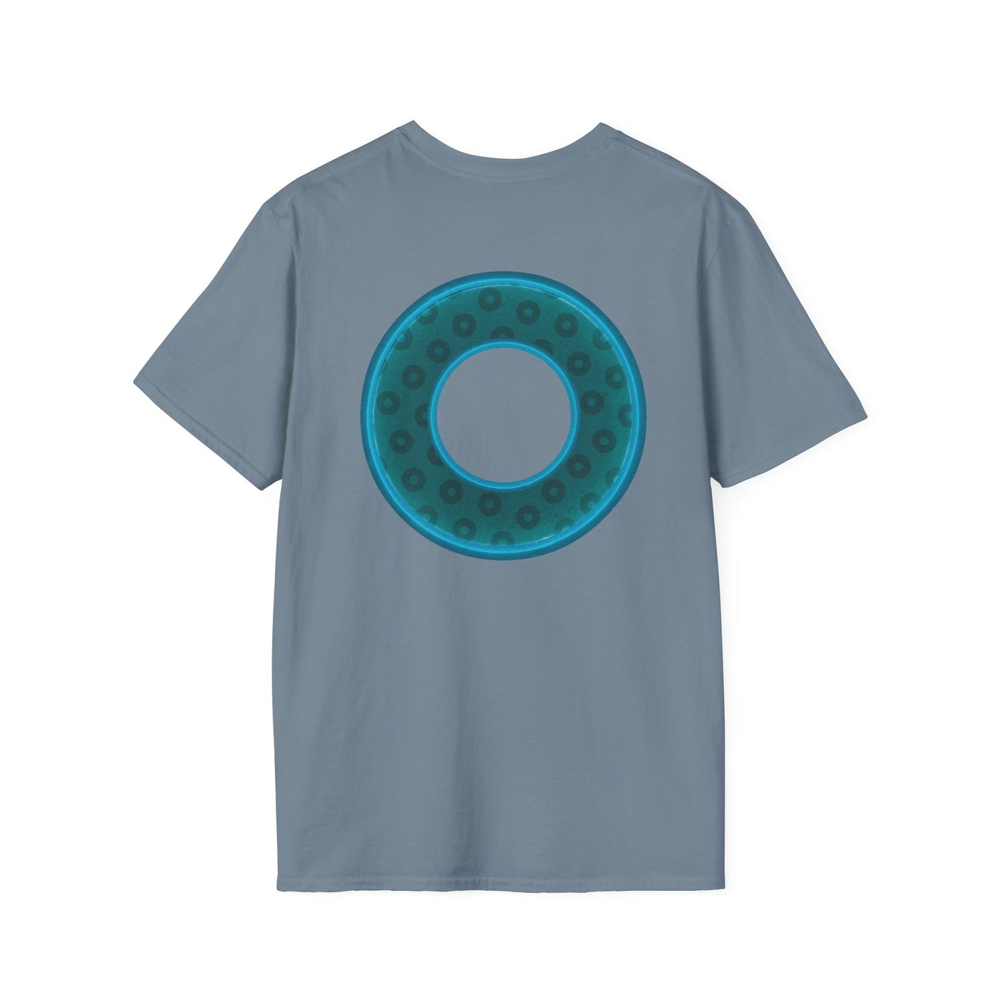 Plain Donuts/Unisex Soft-Style - "Plain Wide Mouthed Paradoxical Donuts" - dark teal/dark teal donuts