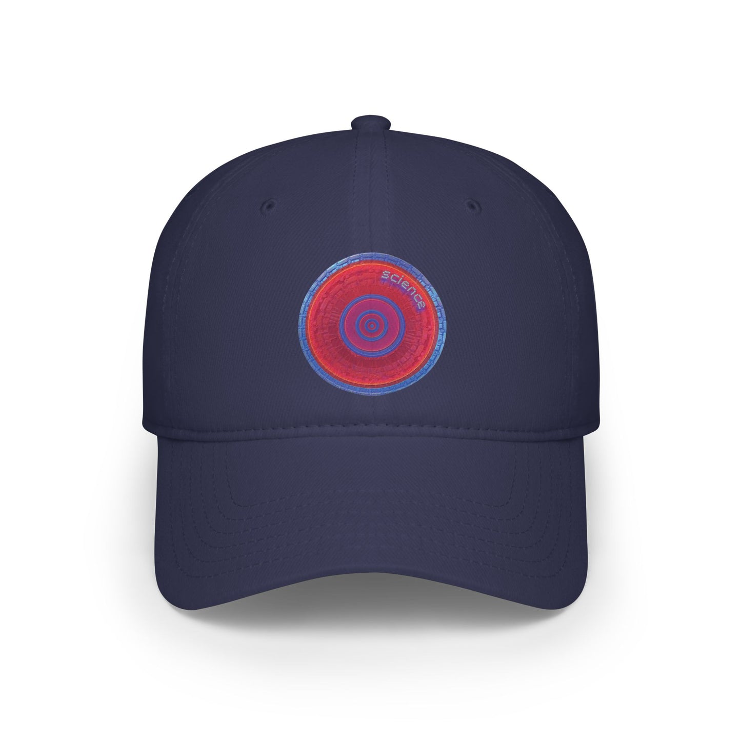 Lumpy Donut Baseball Cap - "Tube Donut Cap" - vivid red tube donut w/
