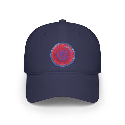 Lumpy Donut Baseball Cap - "Tube Donut Cap" - vivid red tube donut w/
