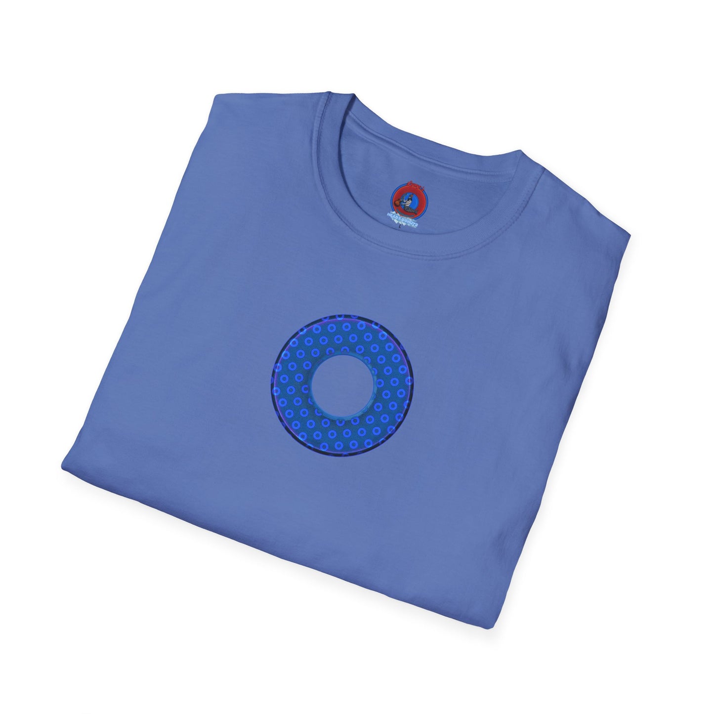 Plain Donuts/Unisex Soft-Style - "Plain Electric Paradoxical Donuts" - royal blue/dark blue donuts