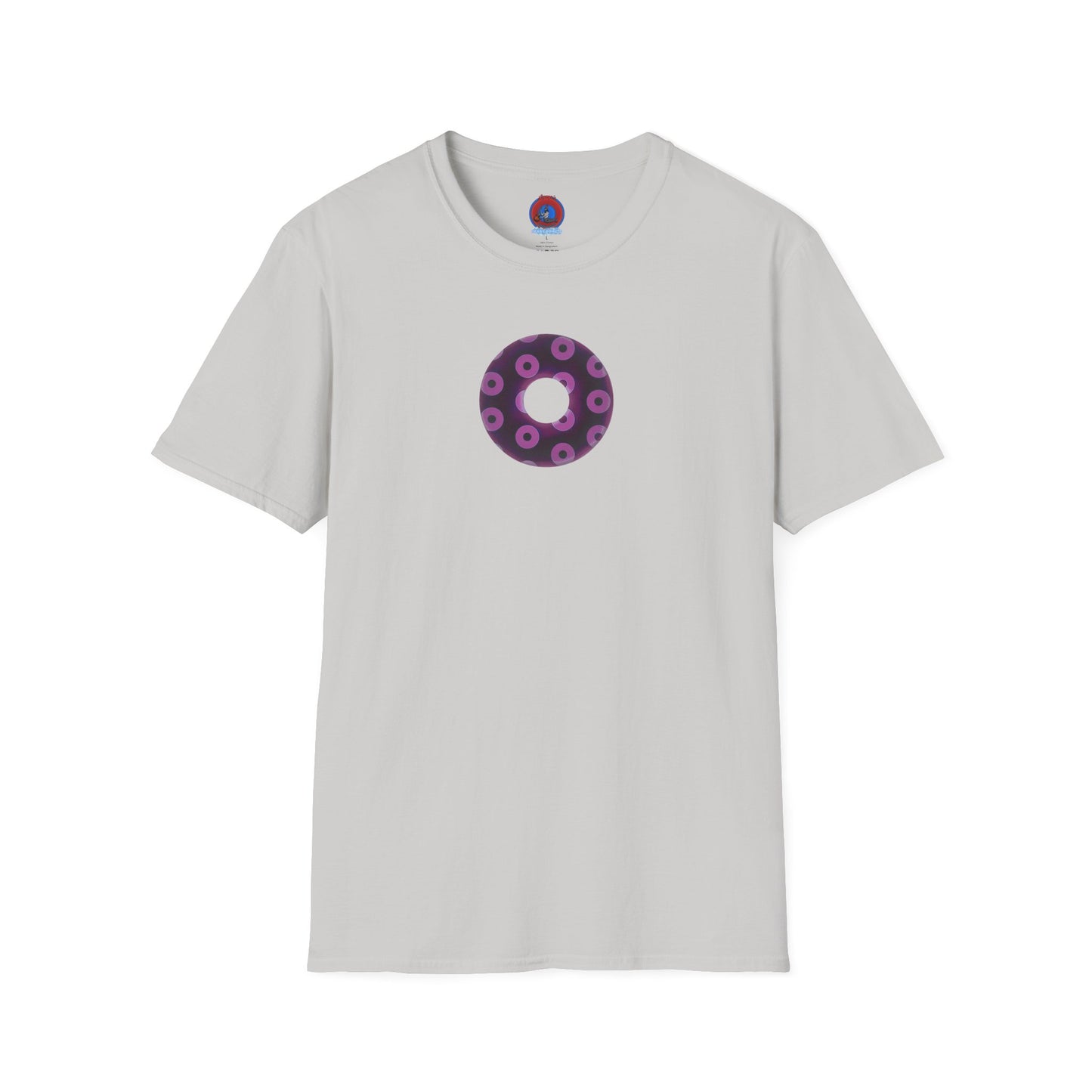 Plain Donuts/Unisex Soft-Style - "Plain Blimpy Paradoxical Donuts" - light purple/red violet donuts