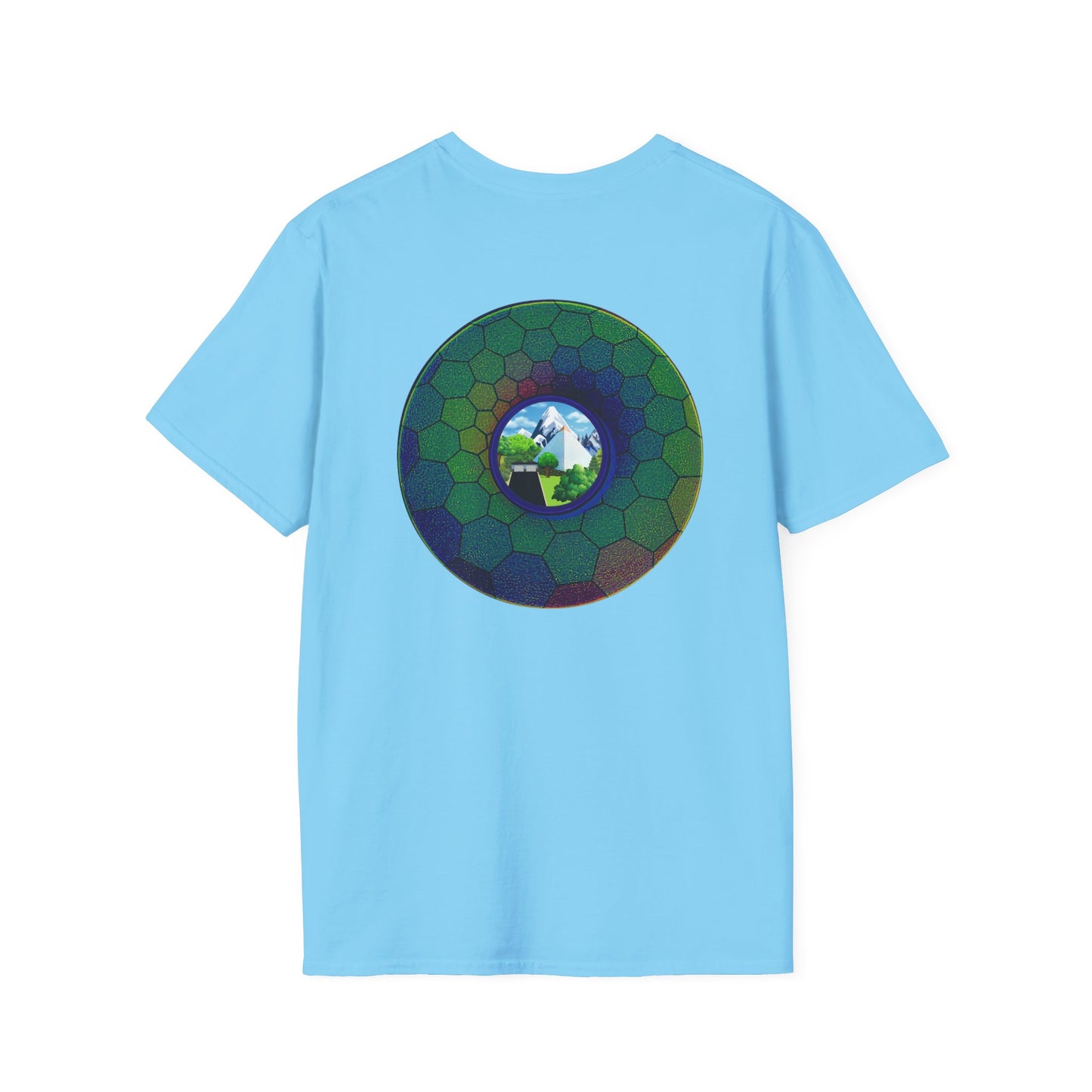 Classic Donut Tee - Unisex Soft-Style - "Mansions of South Park" - series 1.0 - variant 2 - green hexadonut