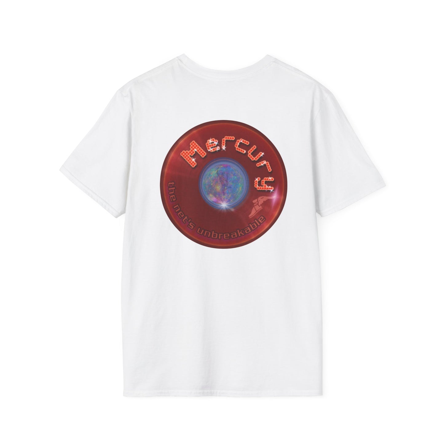 Classic Donut Tee - Unisex Soft-Style - "Donuts of the Gods" - series 1.0 - variant 4 - red donut
