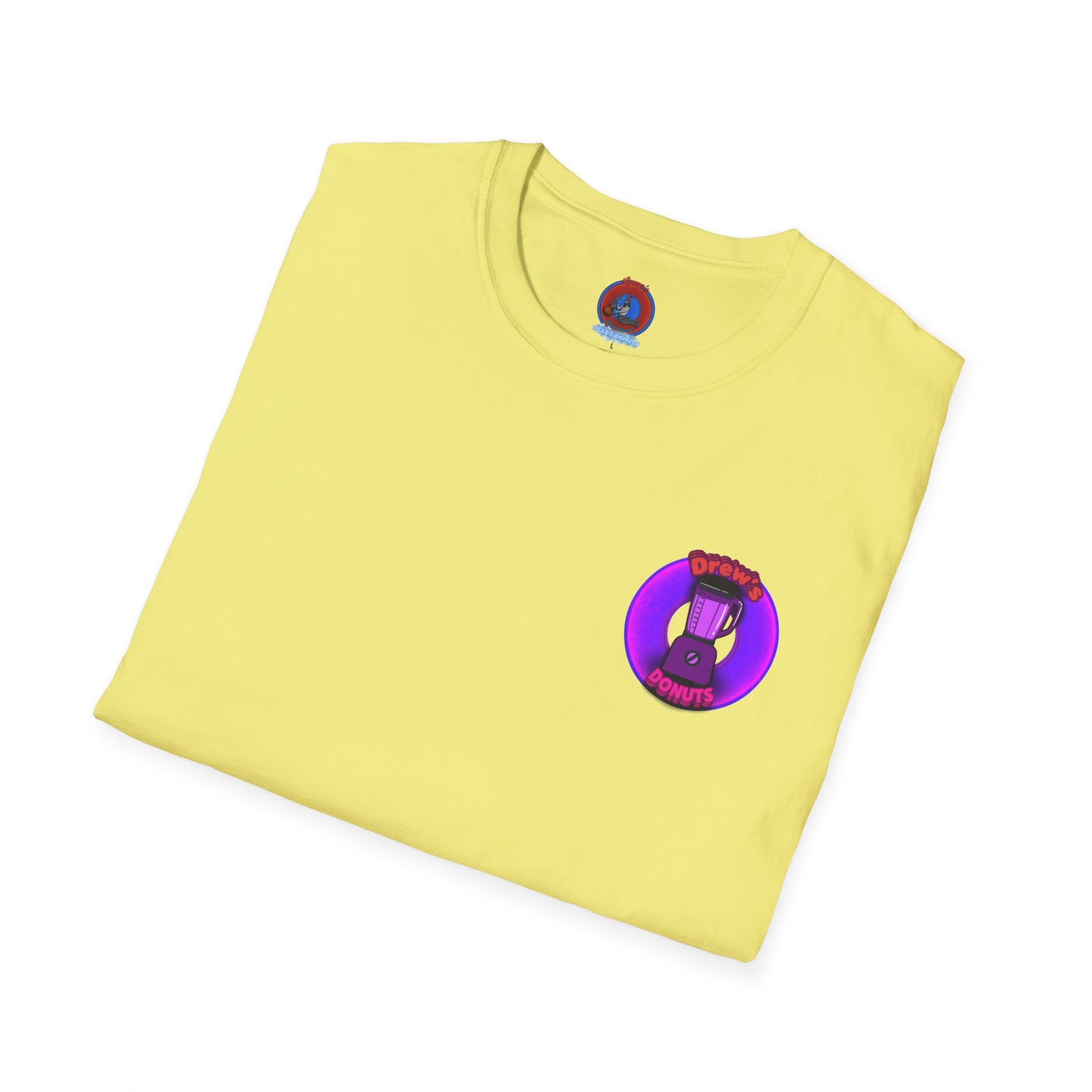 Classic Donut Tee - Unisex Soft-Style - "Drew's Donuts" - series 1.0 - purple donut