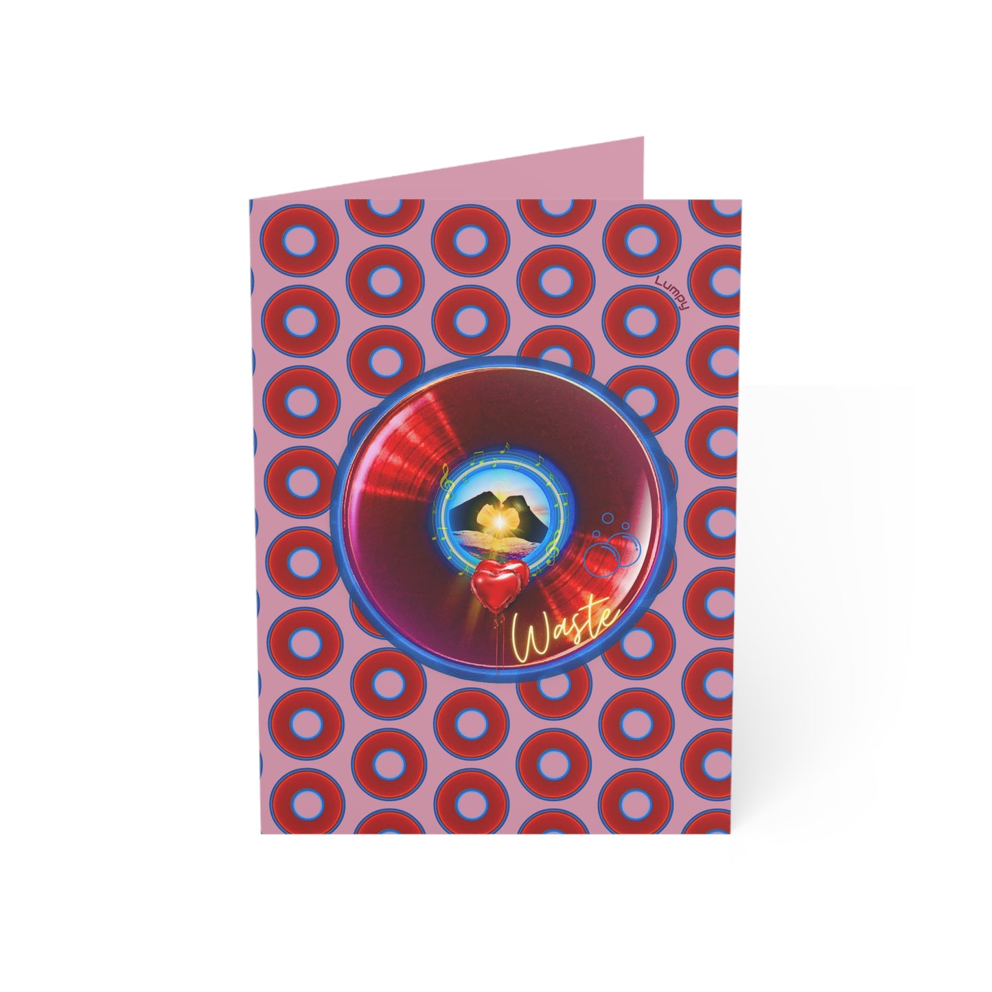 Lumpy Wishes - "Waste of a Perfectly Good Anniversary Card" - phriends/phamily greeting card series
