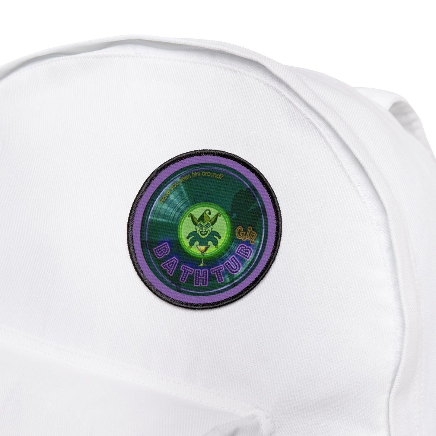 Iron-On Donut Patch - "The Joker's Personal Donut Patches Series - Ambassador" - green donut - variant 3