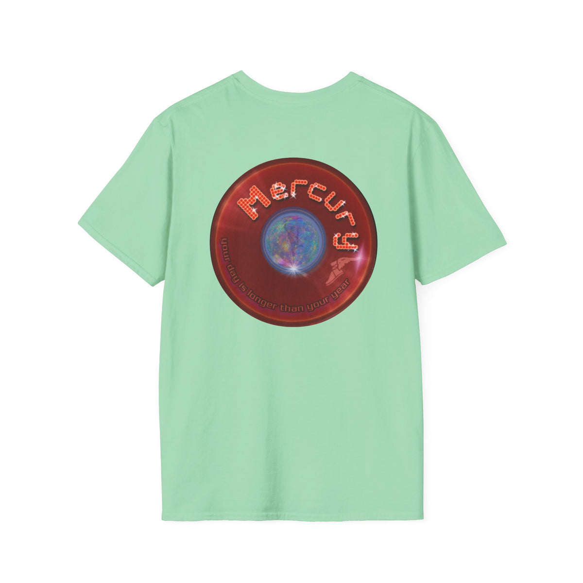 Classic Donut Tee - Unisex Soft-Style - "Donuts of the Gods" - series 1.0 - variant 5 - red donut