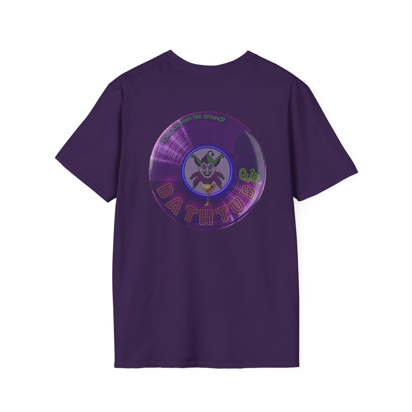 Classic Donut Tee - Unisex Soft-Style - "The Joker's Personal Tees - Troubadour Edition" - series 1.0 - variant 1 - purple donut