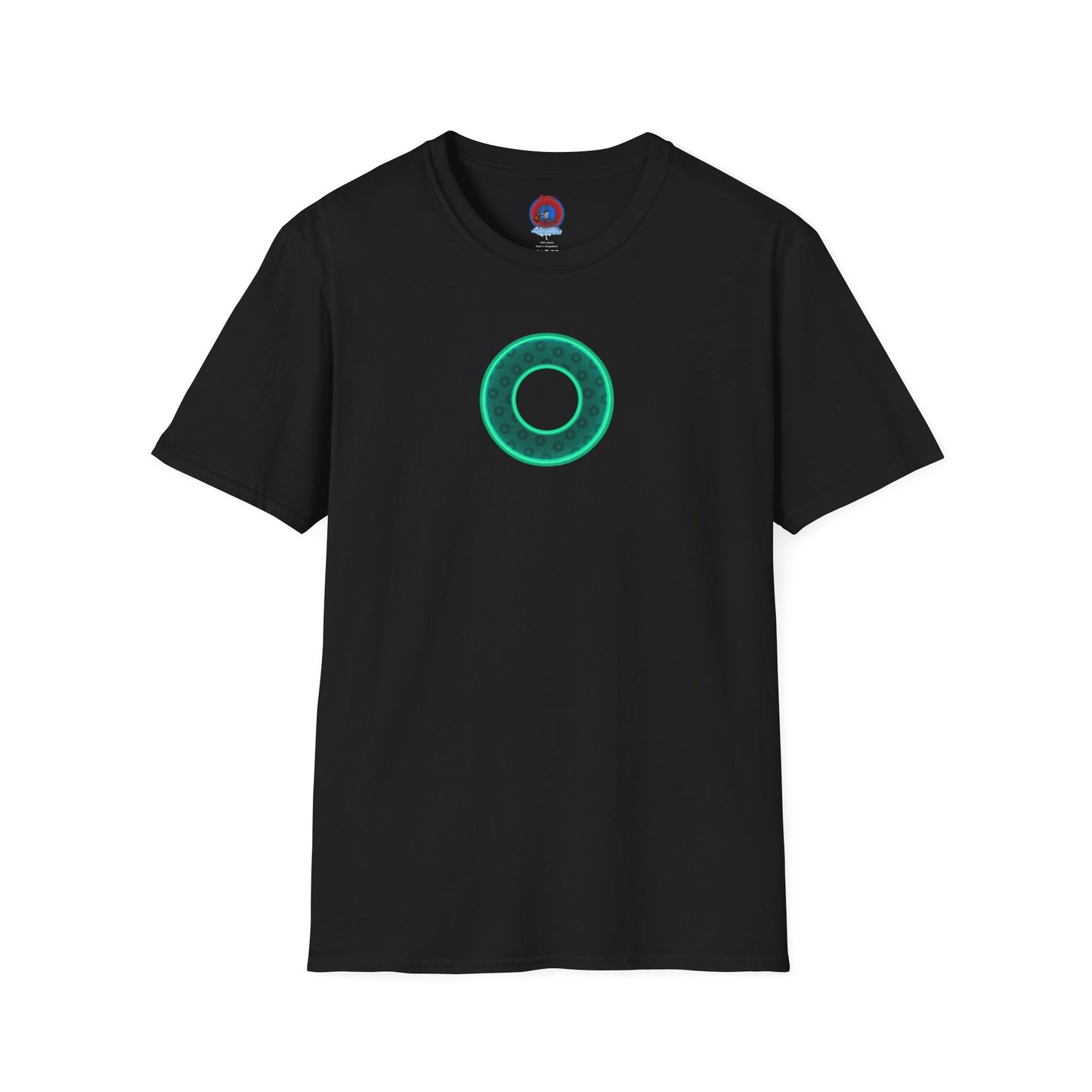 Plain Donuts/Unisex Soft-Style - "Plain Wide Mouthed Paradoxical Donuts" - forest green/mint green donuts