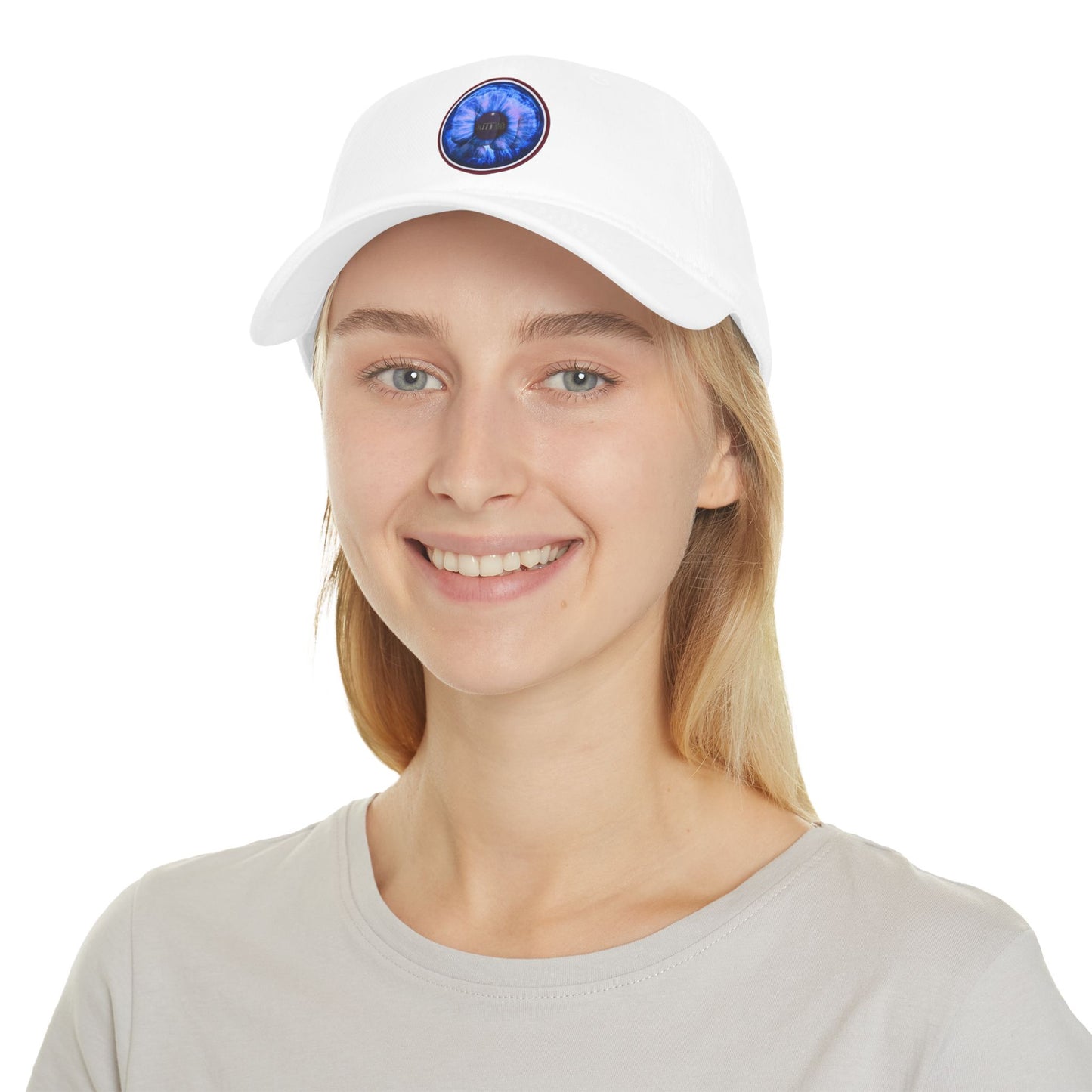 Lumpy Donut Baseball Cap - "Wilson's Eye Sore Donut Cap" - variant 3 - blue idonut w/