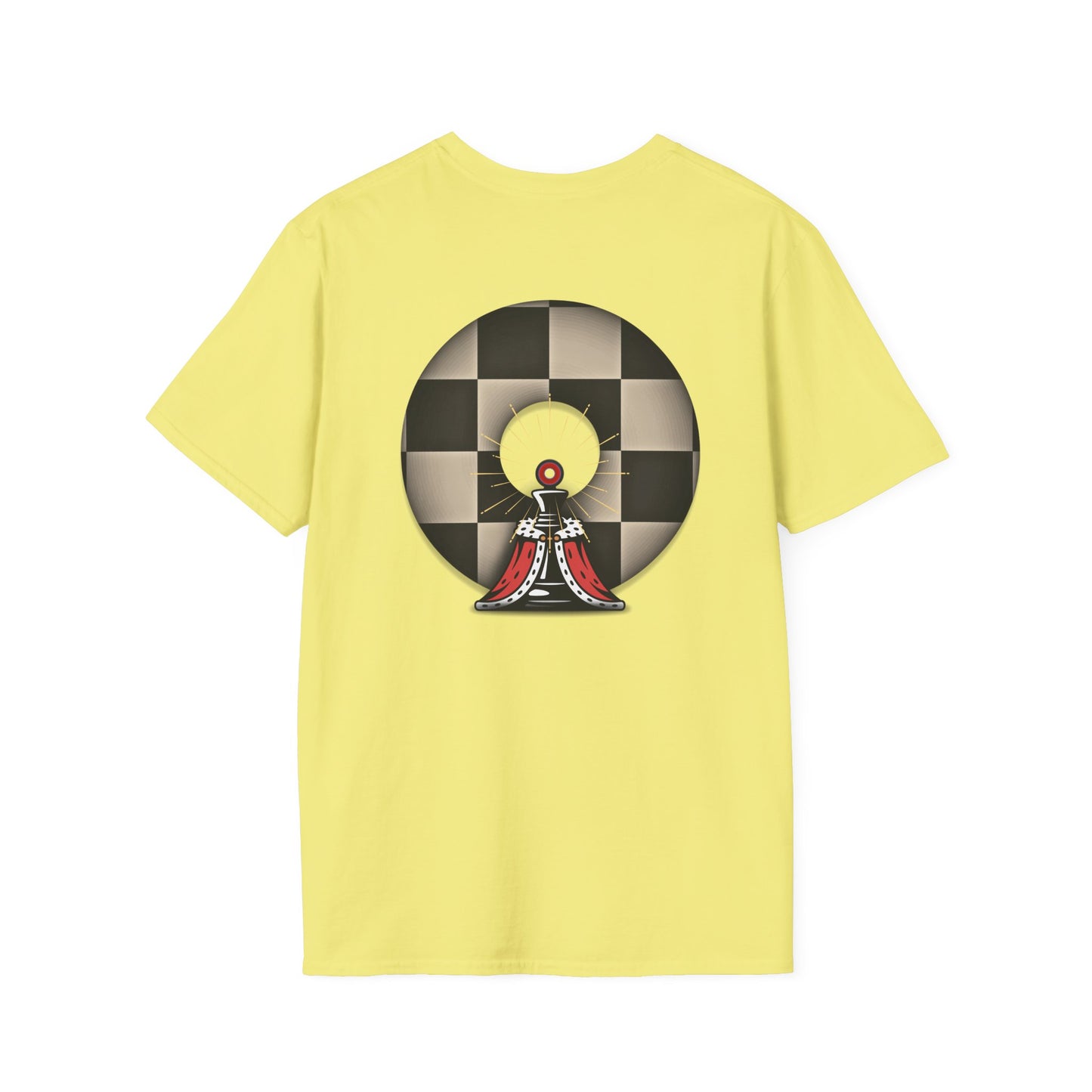 Classic Donut Tee - Unisex Soft-Style - "Bobby Phisher King's Donut no. 95" - chess donut