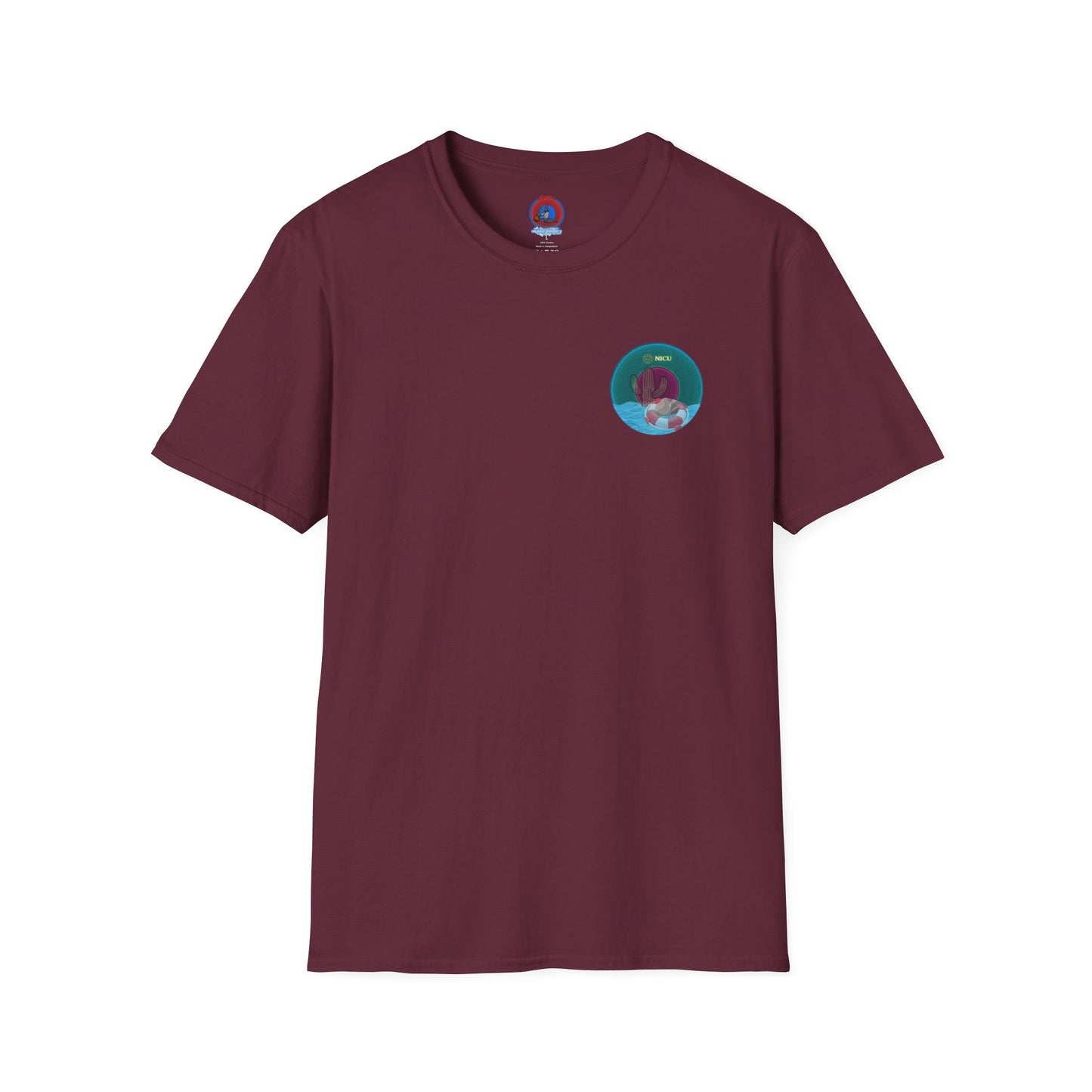 Classic Donut Tee - Unisex Soft-Style - "Masonic Donut of Rites" - series 1.0  - dark teal donut